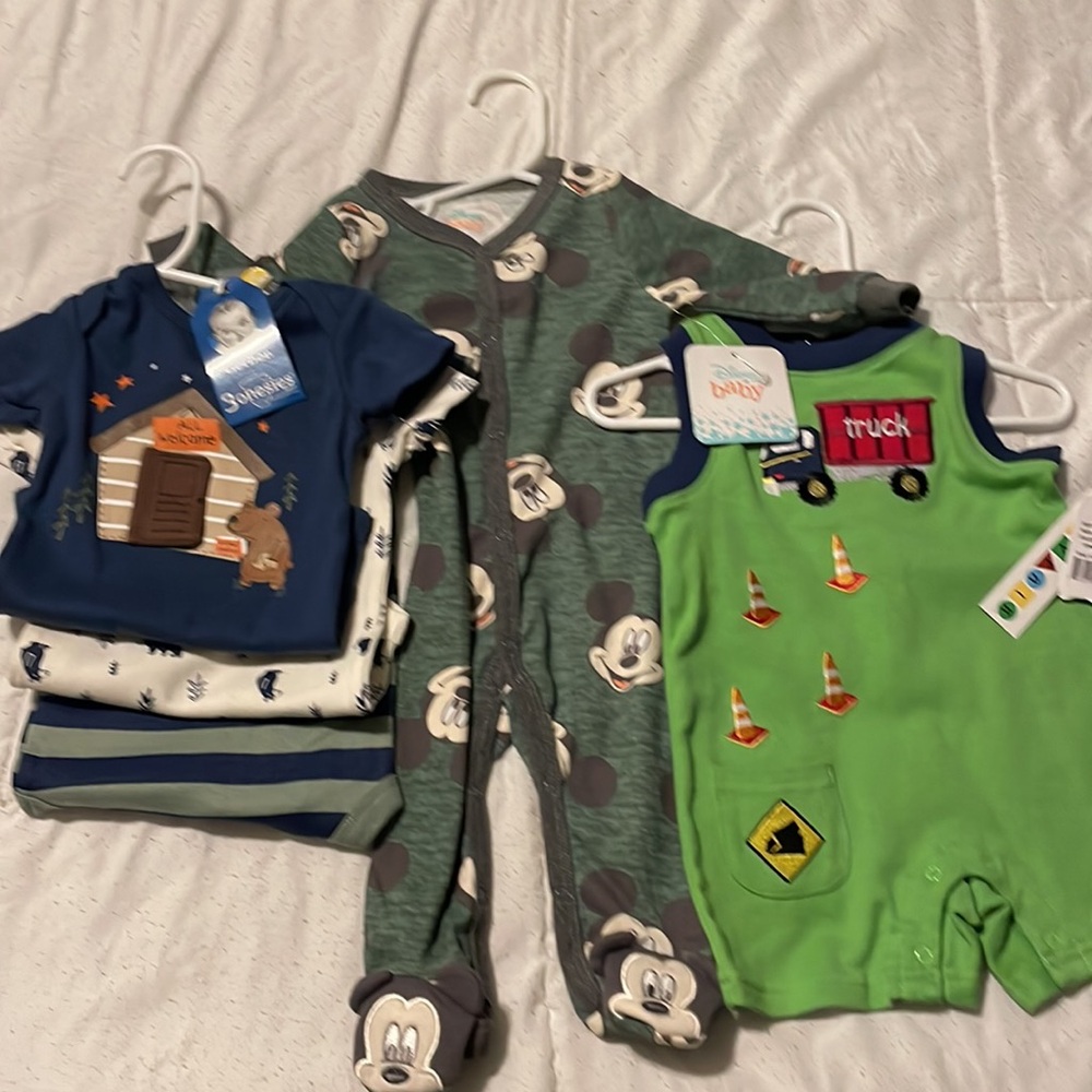Baby boy outfit lot. Size 3-6 months. All new with tags. 5 items total.